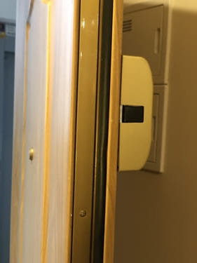 cerradura de seguridad vista abierta